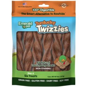 Emerald Pet Turducky Twizzies Natural Dog Chews - 6 count