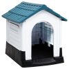 Dog House Blue 22.4"x26.8"x26" Polypropylene