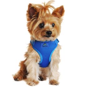 Wrap and Snap Choke Free Dog Harness (Color: Cobalt Blue, size: X-Small)